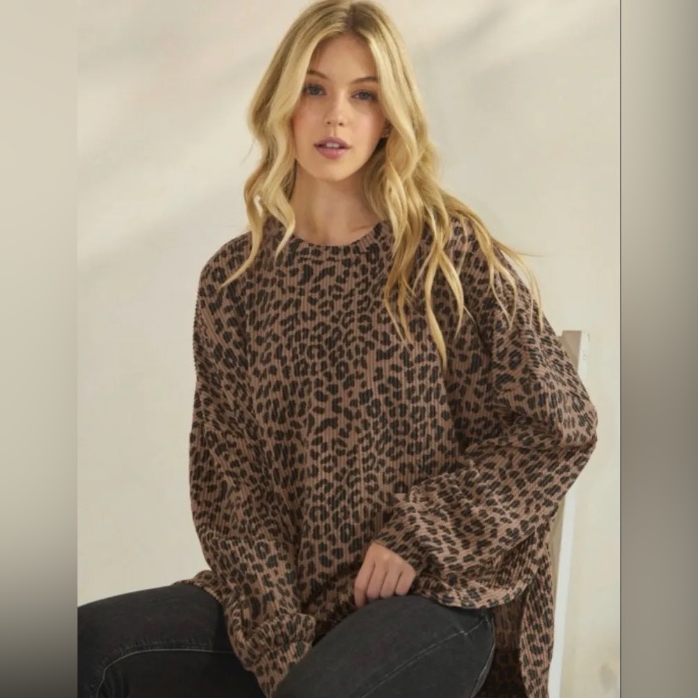 Zoe Leopard Top